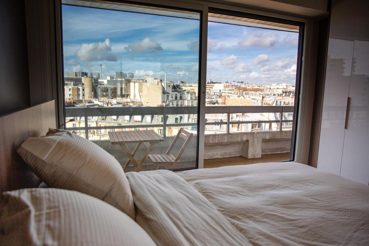 Appartement Vue Tour Eiffel Paris Exterior foto